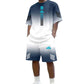 🎉 LIMITED TIME 50% OFF! 👕 Men's Summer T-Shirt & Shorts Two-Piece Set – Gradient Design & Breathable Fabric ☀️