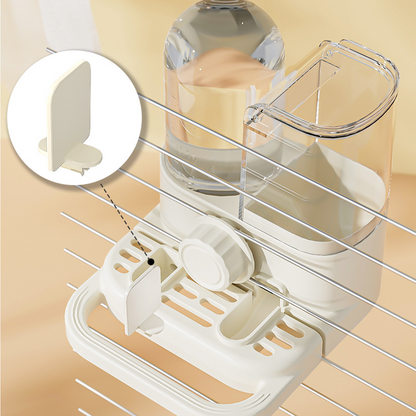 🐤 50% OFF! ✨ 2-in-1 Bird Feeder & Waterer Set – Gravity-Fed Automatic Dispenser, Adjustable Twist-Knob Mount & Transparent Storage Tanks – Space-Saving Nutrition for Your Feathered Friends 💧