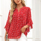 🎉 LIMITED TIME 50% OFF! 👚 Women's 3/4 Sleeve Chiffon Blouse – Elegant V-Neck & Lightweight Business Casual Top 🌸