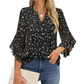 🎉 LIMITED TIME 50% OFF! 👚 Women's 3/4 Sleeve Chiffon Blouse – Elegant V-Neck & Lightweight Business Casual Top 🌸