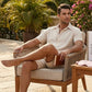 🎉 LIMITED TIME 50% OFF! 👕 Summer Casual Breathable 2-Piece Set for Men – Camp Collar Shirt & Linen Fabric ☀️