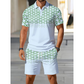 🔥 Pro-Favorite Men's Casual Short Sleeve Top & Shorts Set – Polyester – Breathable ☀️