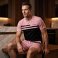 🔥 Pro-Favorite Men's Casual Short Sleeve T-Shirt & Drawstring Shorts Set – Polyester – Breathable ☀️