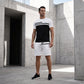 🔥 Pro-Favorite Men's Casual Short Sleeve T-Shirt & Drawstring Shorts Set – Polyester – Breathable ☀️