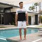 🔥 Pro-Favorite Men's Casual Short Sleeve T-Shirt & Drawstring Shorts Set – Polyester – Breathable ☀️