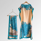 🔥Women's Printed Shawl & Maxi Dress Set – Polyester – Ethnic-Inspired Print & Versatile 2-in-1 Design for Casual & Formal Wear 🌸