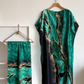 🔥Women's Printed Shawl & Maxi Dress Set – Polyester – Ethnic-Inspired Print & Versatile 2-in-1 Design for Casual & Formal Wear 🌸