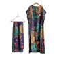 🔥Women's Printed Shawl & Maxi Dress Set – Polyester – Ethnic-Inspired Print & Versatile 2-in-1 Design for Casual & Formal Wear 🌸