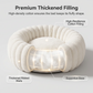 🐾 50% OFF! ✨ Cloud-Like Ultra Soft Plush Round Calming Pet Bed – Raised Rim Donut Design, Deep-Filled Orthopedic Cushioning & Durable Stitching – Warm Cozy Joint Relief for Cats & Dogs of All Sizes 🛏️