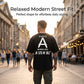 🔥 Pro-Favorite Men's Short-Sleeved T-Shirt with Back Lettering Print – Premium Blend – Breathable 🎯