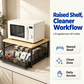 📢 LIMITED TIME 50% OFF + FREE SHIPPING! ⏰ 2-Tier Kitchen Microwave Stand with Slide-Out Drawer – Heavy-Duty Countertop Shelf ✨