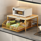 📢 LIMITED TIME 50% OFF + FREE SHIPPING! ⏰ 2-Tier Kitchen Microwave Stand with Slide-Out Drawer – Heavy-Duty Countertop Shelf ✨