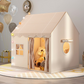 🏰 50% OFF! ✨ Children's Indoor Play Tent Castle – Cozy Gingham Playhouse with Fairy Lights, Sturdy Anti-Collapse Metal Frame & Breathable Mesh Windows – Extra-Spacious 47.2"×41.3"×50.4" Walk-In Design for Reading Nook & Pretend Play 🧸