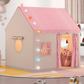 🏰 50% OFF! ✨ Children's Indoor Play Tent Castle – Cozy Gingham Playhouse with Fairy Lights, Sturdy Anti-Collapse Metal Frame & Breathable Mesh Windows – Extra-Spacious 47.2"×41.3"×50.4" Walk-In Design for Reading Nook & Pretend Play 🧸