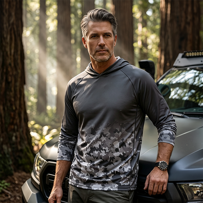 🔥 Pro-Favorite Men's Sun Protection Long Sleeve Lure Fishing Jersey – Premium Blend – Breathable 🎣