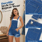 🎉 LIMITED TIME 50% OFF! 👖 Women's Casual Denim Short Overalls – Relaxed Fit Pocket Style 💙