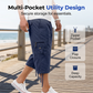 🔥 Pro-Favorite Men's Multi-Pocket Capri Pants – Premium Blend – Breathable 🎯