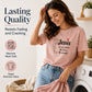🎉 LIMITED TIME 50% OFF! 👕 Faith Letter Print Tee – Soft Daily Inspiration 🙏