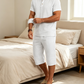 🔥 Pro-Favorite Men's Summer Shirt & Crop Pants Set – Polyester – Breathable ☀️