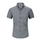 🔥 Pro-Favorite Men's Casual Short Sleeve Plaid Shirt – Cotton-Polyester Blend – Breathable 👕
