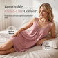 🌙 LIMITED TIME 50% OFF! 👗 Women's Lace V-Neck Modal Nightdress – Soft Modal, Breathable & Elegant Lace Detail ✨