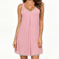 🌙 LIMITED TIME 50% OFF! 👗 Women's Lace V-Neck Modal Nightdress – Soft Modal, Breathable & Elegant Lace Detail ✨