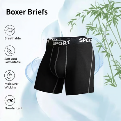 🔥 Pro-Favorite Men's Sport Performance Boxer Briefs – Polyester – Breathable 💪