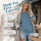 🎉 LIMITED TIME 50% OFF! 👕 Women's Casual Oversized Crewneck Sweatshirt – Cosy, Roomy & Made for Laid-Back Days ✨