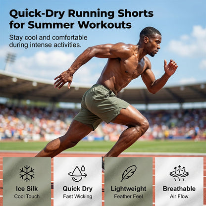 🔥 Pro-Favorite Men's Quick-Dry Athletic Shorts with Pockets – Blended Fabric – Breathable 💨