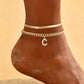 🌸 LIMITED TIME 50% OFF! ✨ Dainty Layered Gold Initial Anklets – Elegant Design, Lightweight & Adjustable – Perfect for Everyday Charm & Gifting 💛