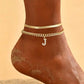🌸 LIMITED TIME 50% OFF! ✨ Dainty Layered Gold Initial Anklets – Elegant Design, Lightweight & Adjustable – Perfect for Everyday Charm & Gifting 💛