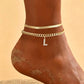 🌸 LIMITED TIME 50% OFF! ✨ Dainty Layered Gold Initial Anklets – Elegant Design, Lightweight & Adjustable – Perfect for Everyday Charm & Gifting 💛