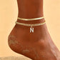 🌸 LIMITED TIME 50% OFF! ✨ Dainty Layered Gold Initial Anklets – Elegant Design, Lightweight & Adjustable – Perfect for Everyday Charm & Gifting 💛
