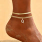 🌸 LIMITED TIME 50% OFF! ✨ Dainty Layered Gold Initial Anklets – Elegant Design, Lightweight & Adjustable – Perfect for Everyday Charm & Gifting 💛