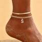 🌸 LIMITED TIME 50% OFF! ✨ Dainty Layered Gold Initial Anklets – Elegant Design, Lightweight & Adjustable – Perfect for Everyday Charm & Gifting 💛