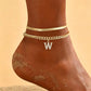 🌸 LIMITED TIME 50% OFF! ✨ Dainty Layered Gold Initial Anklets – Elegant Design, Lightweight & Adjustable – Perfect for Everyday Charm & Gifting 💛