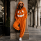 🎉 LIMITED TIME 50% OFF! 🎃 Unisex Halloween Pumpkin Hooded Jumpsuit – Festive Onesie with Built-In Pumpkin Face 🎭