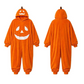 🎉 LIMITED TIME 50% OFF! 🎃 Unisex Halloween Pumpkin Hooded Jumpsuit – Festive Onesie with Built-In Pumpkin Face 🎭