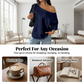 🎉 LIMITED TIME 50% OFF! 👚 Women's Casual Off-Shoulder T-Shirt – Asymmetrical Neckline & Drop-Shoulder Sleeves 🌸