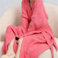 🎉 LIMITED TIME 50% OFF! 🧥 Women's Belted V-Neck Loungewear Coat – Versatile Robe-Cardigan Design with Self-Tie Belt 🤍