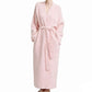 🎉 LIMITED TIME 50% OFF! 🧥 Women's Belted V-Neck Loungewear Coat – Versatile Robe-Cardigan Design with Self-Tie Belt 🤍
