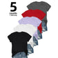 🎉 LIMITED TIME 50% OFF! 👕 5-Pack Versatile Solid Color T-Shirt – Premium Cotton, Classic Design & Everyday Essential 📦