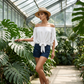 🎉 LIMITED TIME 50% OFF! 💞 Women Casual Off Shoulder Sweet Bow Tie Front Summer Blouse – Breezy Summer Elegance 🌸