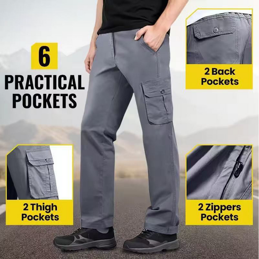 🔥 Pro-Favorite Outdoor Work & Hiking Trousers for Men – Polyester – Breathable 🎯