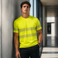 🔥 Pro-Favorite Men's High Visibility Reflective Safety Work Top – Blended Material – Breathable 🦺