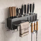 🍽️ 50% OFF! ✨ Multifunctional Kitchen Chopstick Cage & Knife Holder – Zoned Storage, Hollowed Drainage Design & Premium Carbon Steel – Clear Messy Countertops in One Go 👨‍🍳