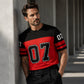 🔥 Pro-Favorite Men's Printed Short-Sleeve Sports T-Shirt – Premium Blend – Breathable 🏃