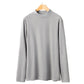 🔥 Pro-Favorite Men's Double-Sided Faux Velvet Half Turtleneck Bottoming Shirt – Polyester-Spandex – Warm & Stretchy 🎁