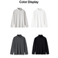 🔥 Pro-Favorite Men's Double-Sided Faux Velvet Half Turtleneck Bottoming Shirt – Polyester-Spandex – Warm & Stretchy 🎁