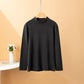 🔥 Pro-Favorite Men's Double-Sided Faux Velvet Half Turtleneck Bottoming Shirt – Polyester-Spandex – Warm & Stretchy 🎁